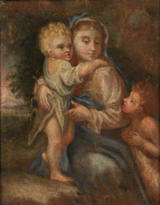 Scuola Bolognese del XVIII Secolo - Madonna Col Bambino