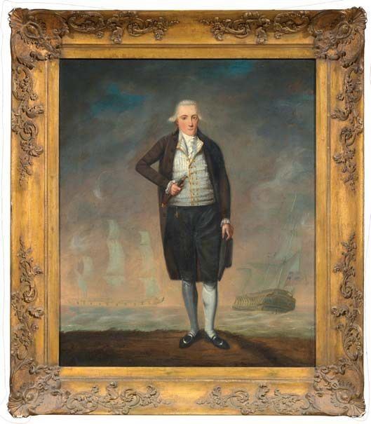 Scuola Inglese Fine XVIII Secolo - Ritratto di Ammiraglio