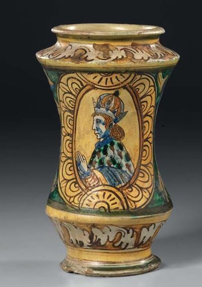 Albarello in Maiolica Policroma