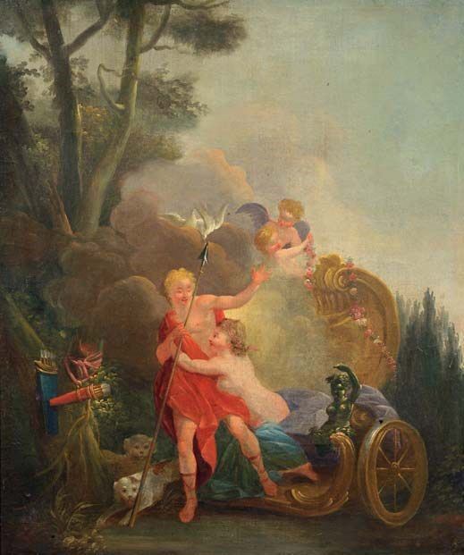 Scuola Neoclassica del XIX Secolo - Diana e Atteone