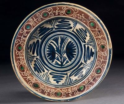 Piatto Fondo in Maiolica Policroma