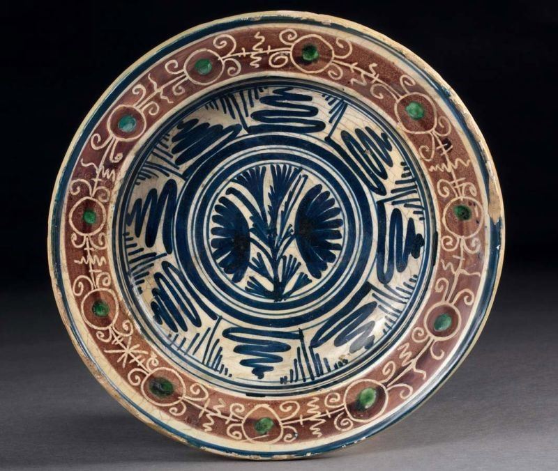 Piatto Fondo in Maiolica Policroma