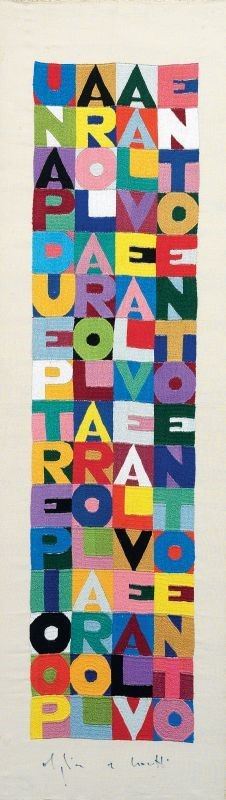 Alighiero Boetti - Una Parola al Vento, Due Parole al Vento, Tre Parole al Vento, 100 Parole al V...