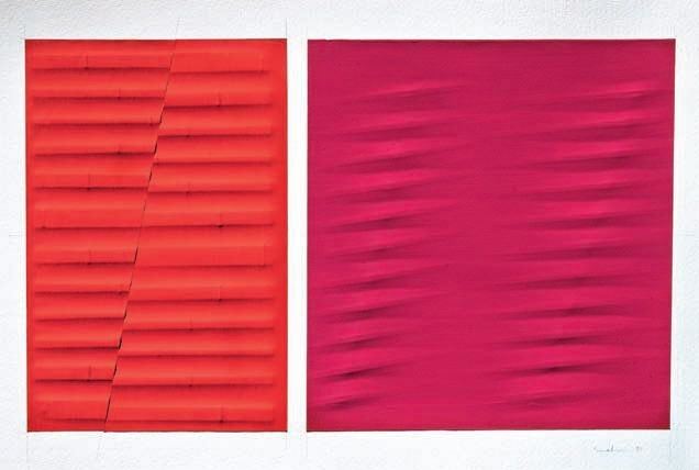 Agostino Bonalumi - Estroflessione in Rosso