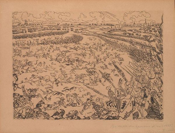 James Ensor - La Bataille des esperons d'Or