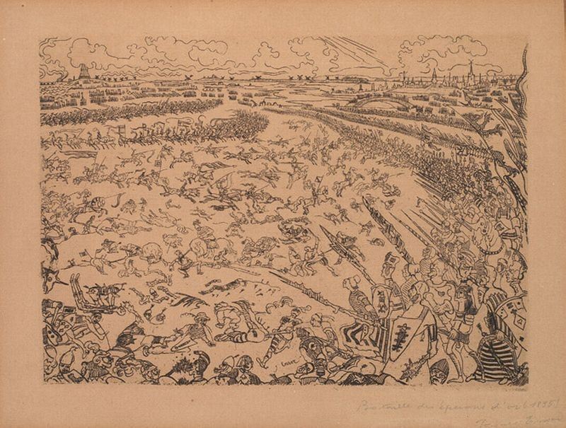 James Ensor - La Bataille Des Esperons D'or