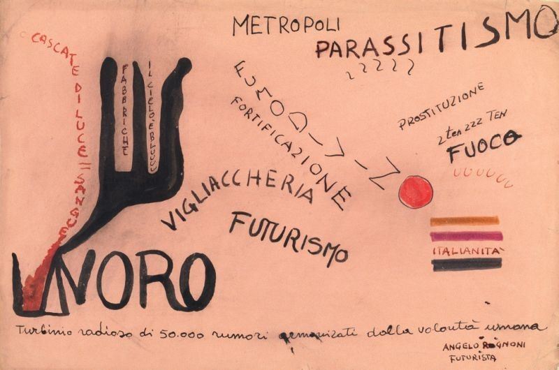 Angelo Rognoni - Composizione Futurista