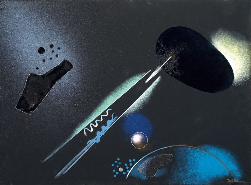 Enrico Prampolini - Paesaggio Cosmico o Metamorfosi Cosmica