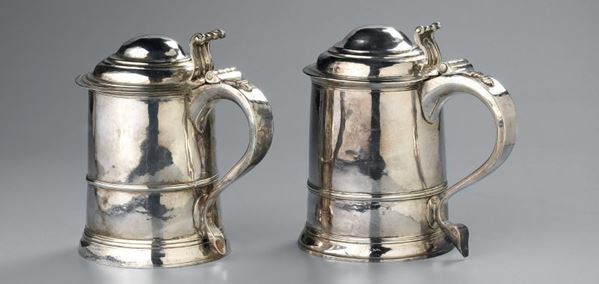 Tankard in argento  (XVIII secolo.)  - Asta Asta di Arredi e Dipinti Antichi - I - Casa d'aste Farsettiarte