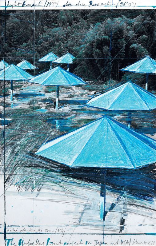 Christo - The Umbrellas joint project for Japan and Usa