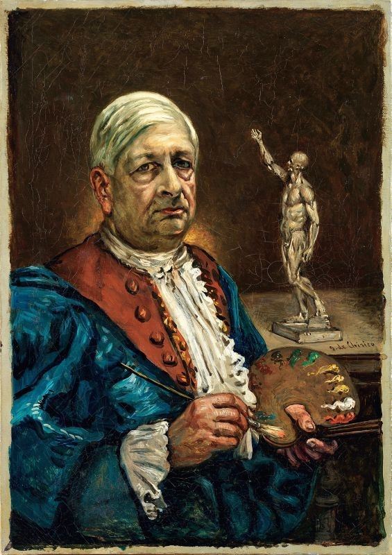 Giorgio De Chirico - Autoritratto con Tavolozza