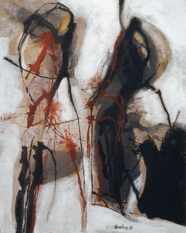 Toti Scialoja - Il Segno Rosso (studio)