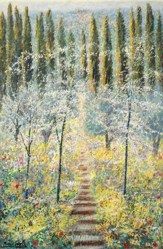 Michele Cascella - Paesaggio Primaverile
