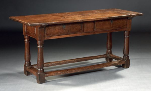 Tavolo in legno di rovere massello