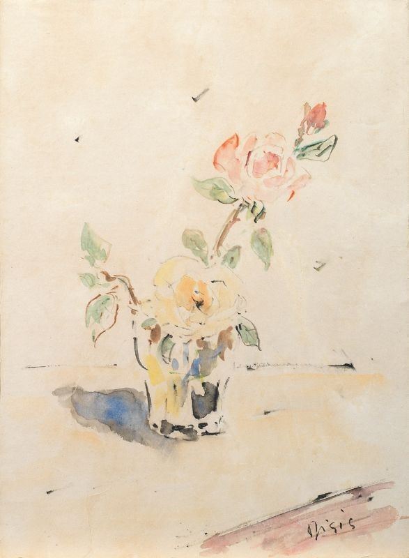 Filippo De Pisis - Fiori nel Bicchiere