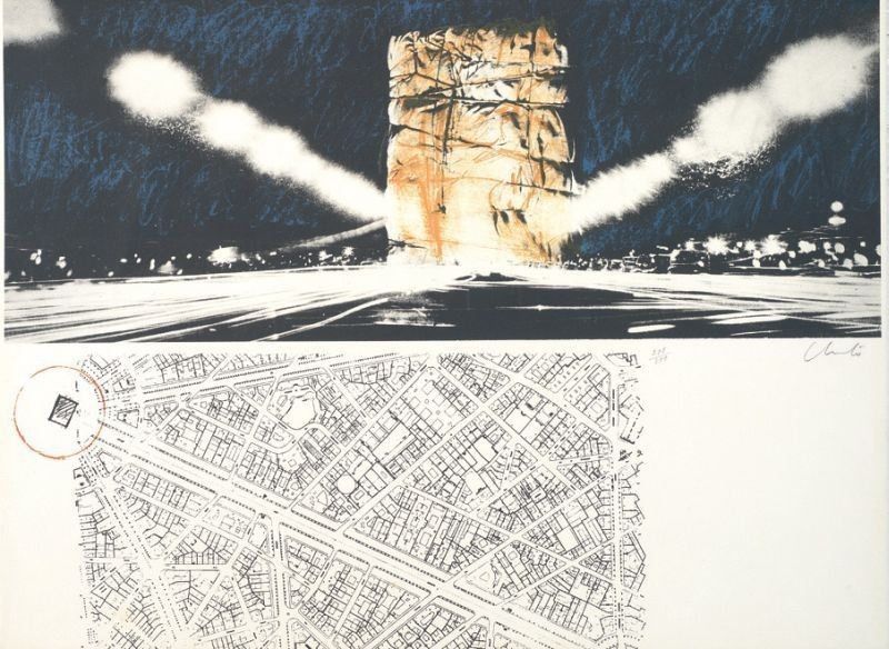 Christo Javacheff Christo - Arc De Triomphe, Wrapped, Project For Paris