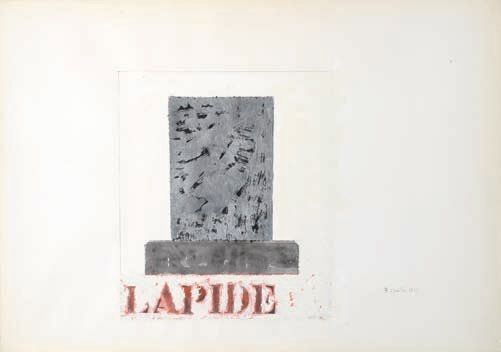 Tano Festa - Lapide