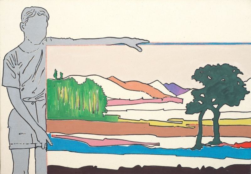 Renato Mambor - Paesaggio Mostrato