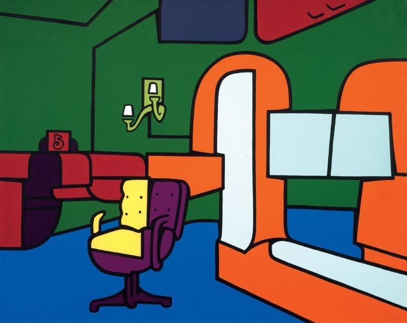 Valerio Adami - Interno Borghese