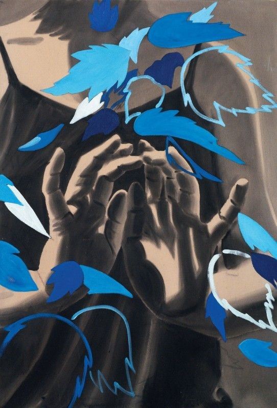 David Salle - Blue Leaves