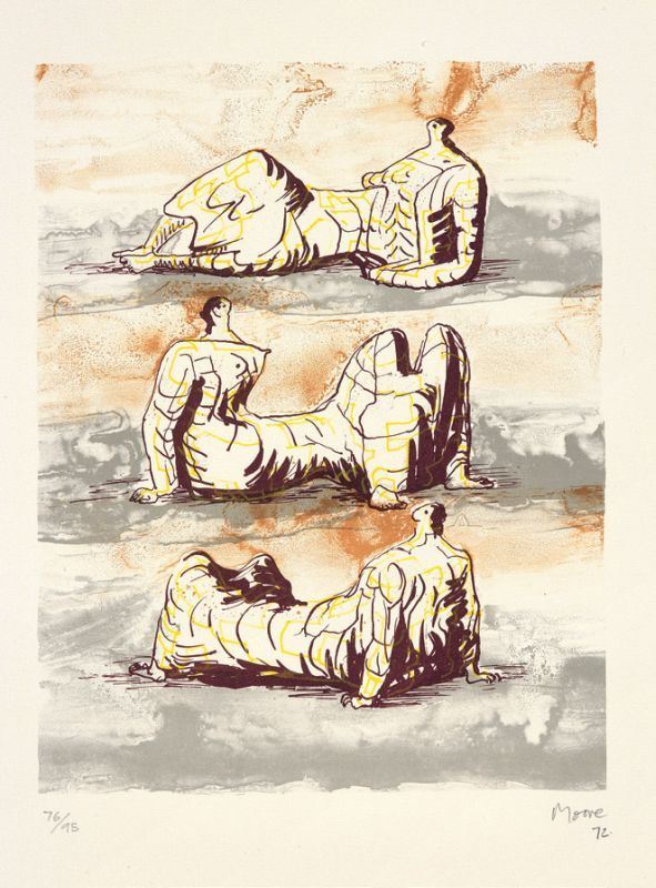 Henry Moore - Three reclining figures