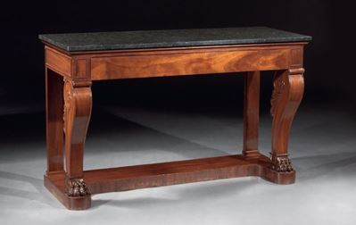 Consolle in Legno di Mogano