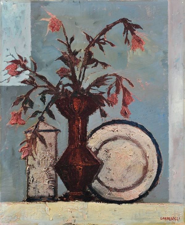 Leonardo Papasogli - Natura morta con fiori