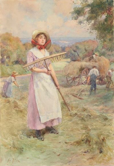 Contadina nel Campo