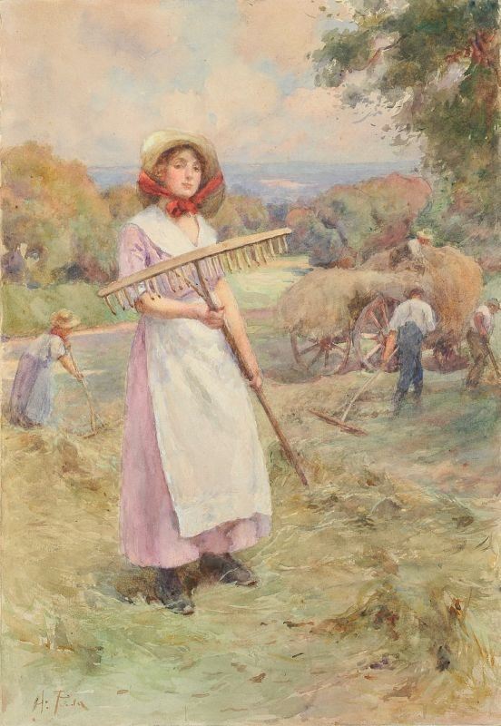 Alberto Pisa - Contadina nel Campo