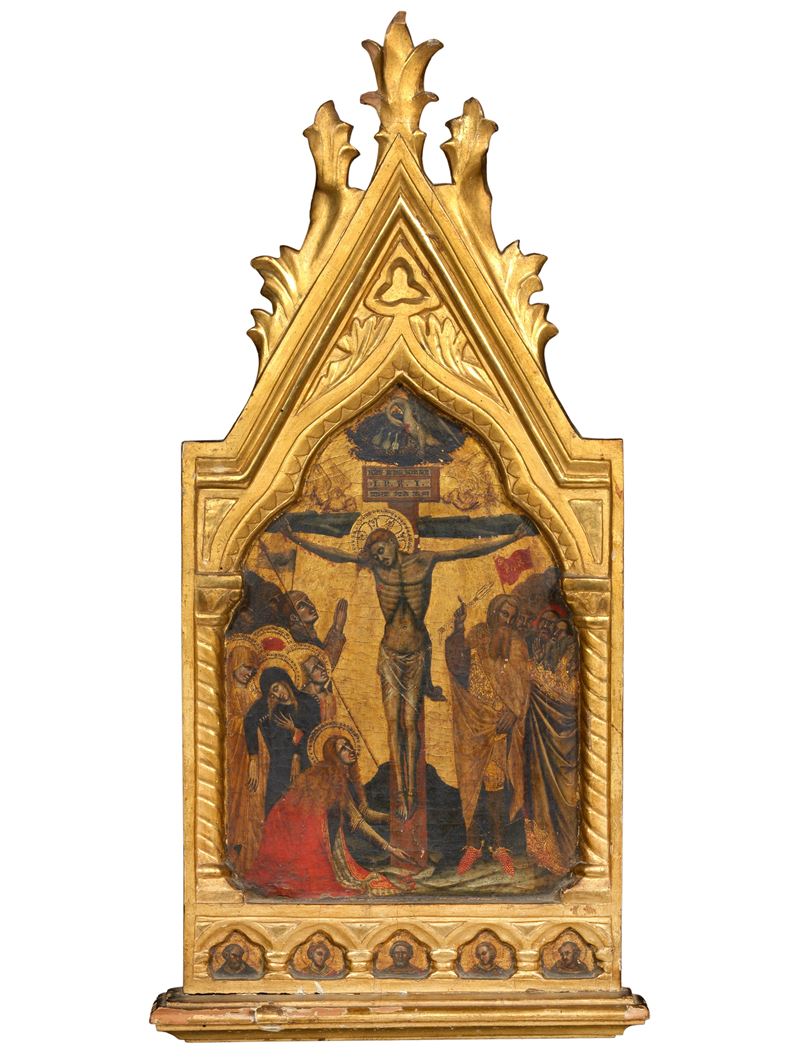 Cristoforo di Jacopo il Vecchio Detto Cristoforo da Bologna - Crocifissione, tempera su tavola cu...