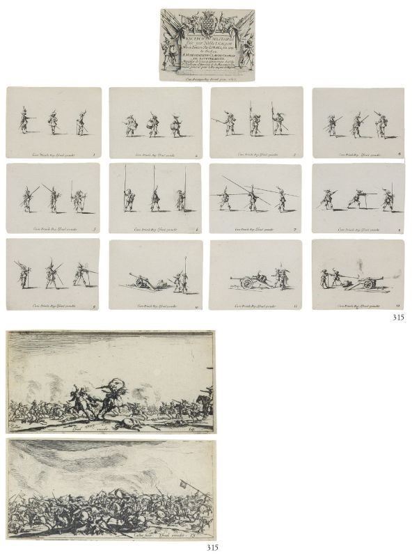 Jacques Callot - «les Combats De Cavalerie» e «les Exercices Militaires»