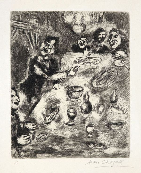 Marc Chagall - Le Rieur et les Poissons