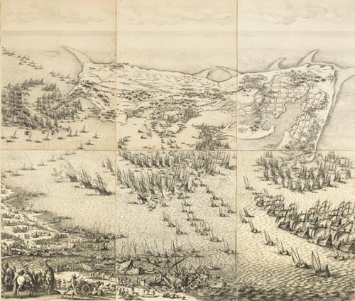 Les Six Grandes Planches Gravée Par Callot (siège De L'ile De Ré)