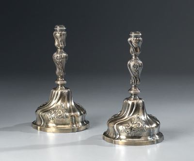Coppia di Candelieri in Argento