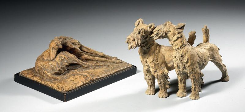 Guido Cacciapuoti - Coppia di Airedale Terrier