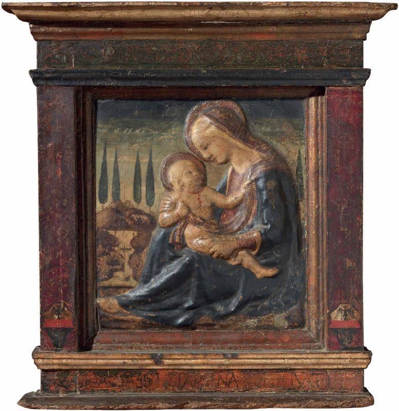 Scuola Fiorentina Fine XV Secolo - Madonna Col Bambino