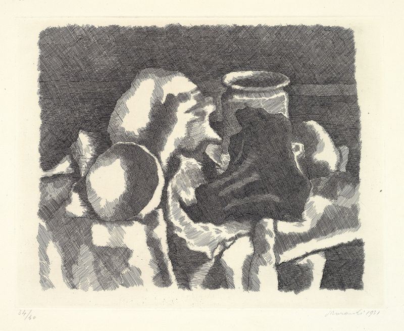 Giorgio Morandi - Natura Morta con il Panneggio