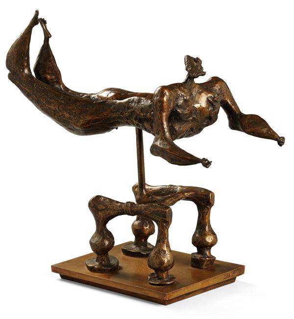 Luciano Minguzzi : Il nuotatore  - Scultura in bronzo, es. III/III - Auction CONTEMPORARY ART - I - Casa d'aste Farsettiarte