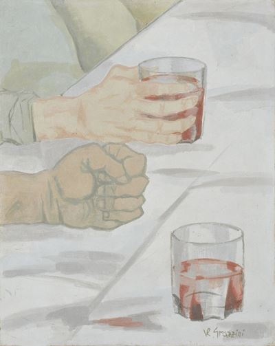 Studio per l’«Ultima cena» (studio di mani), affresco