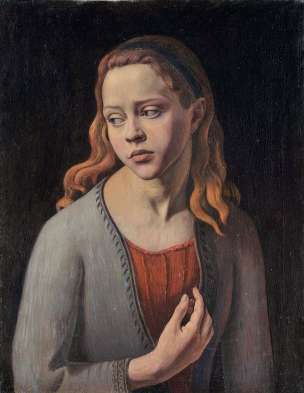 Scuola danese del XIX secolo - Ritratto di fanciulla