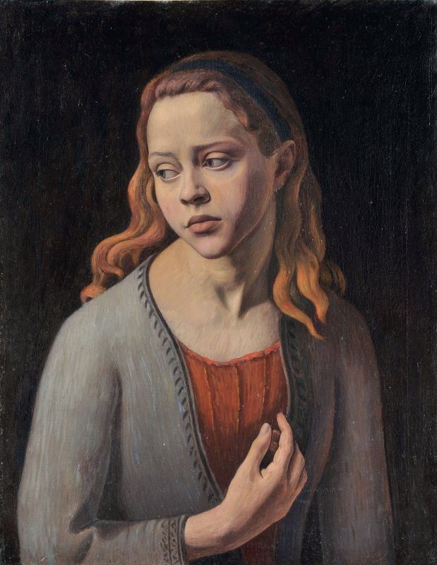 Scuola Danese del XIX Secolo - Ritratto di Fanciulla