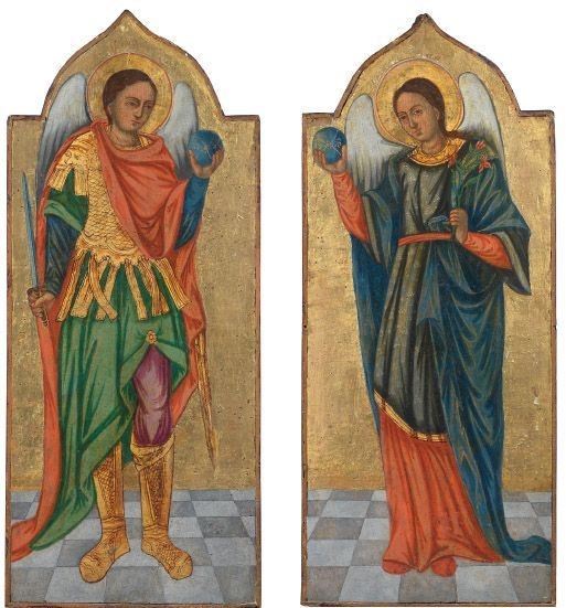Scuola Dalmata del XVIII Secolo - «san Michele Arcangelo» e «santo Angelo»
