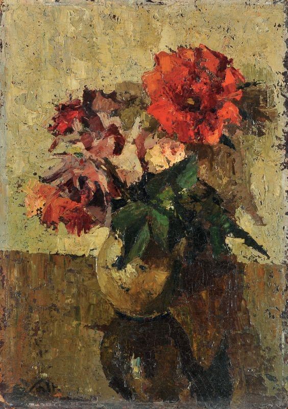Giulio Salti - Fiori rossi