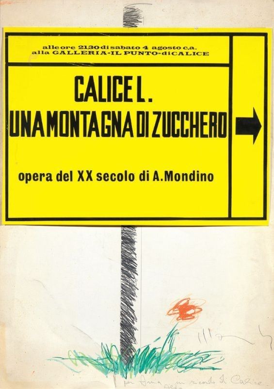 Aldo Mondino - Calice Ligure una Montagna di Zucchero