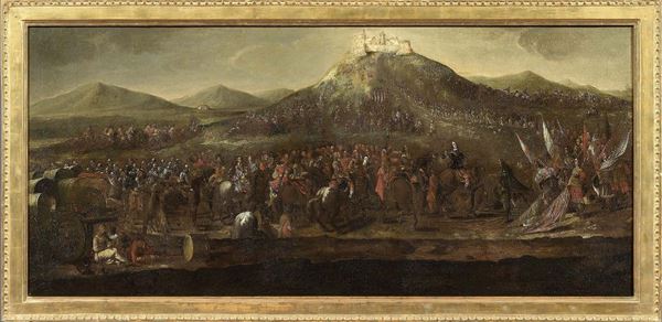 Scuola italiana fine XVII secolo - Scena di battaglia