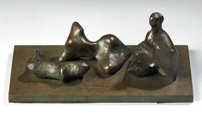 Three Piece Reclining Figure: Maquette N. 5