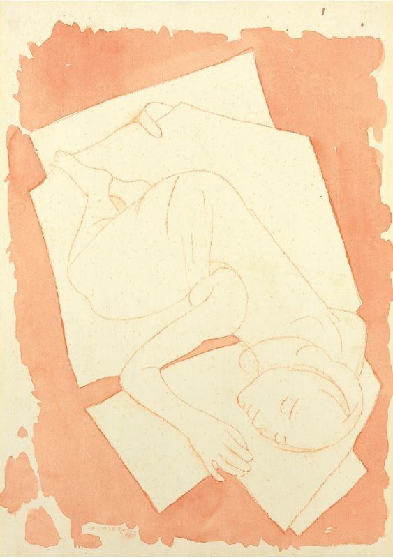 Felice Casorati - Ragazza Distesa