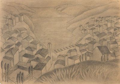 Paesaggio (case con Porto)