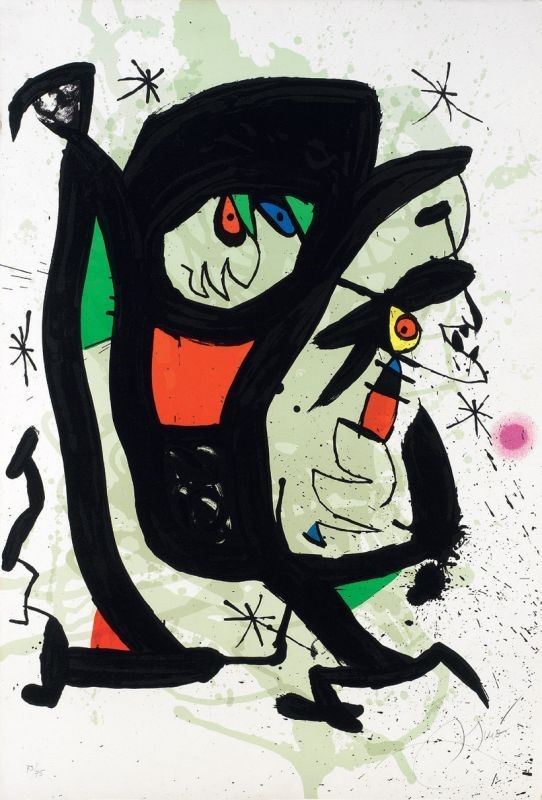 Joan Miró - Manifesto per L'esposizione «young Artists, '73»