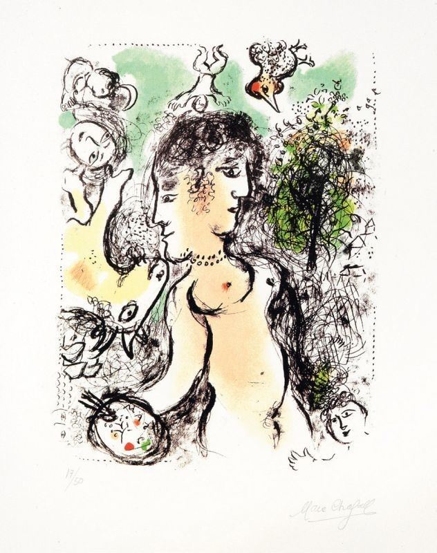 Marc Chagall - Nu Au Visage Double